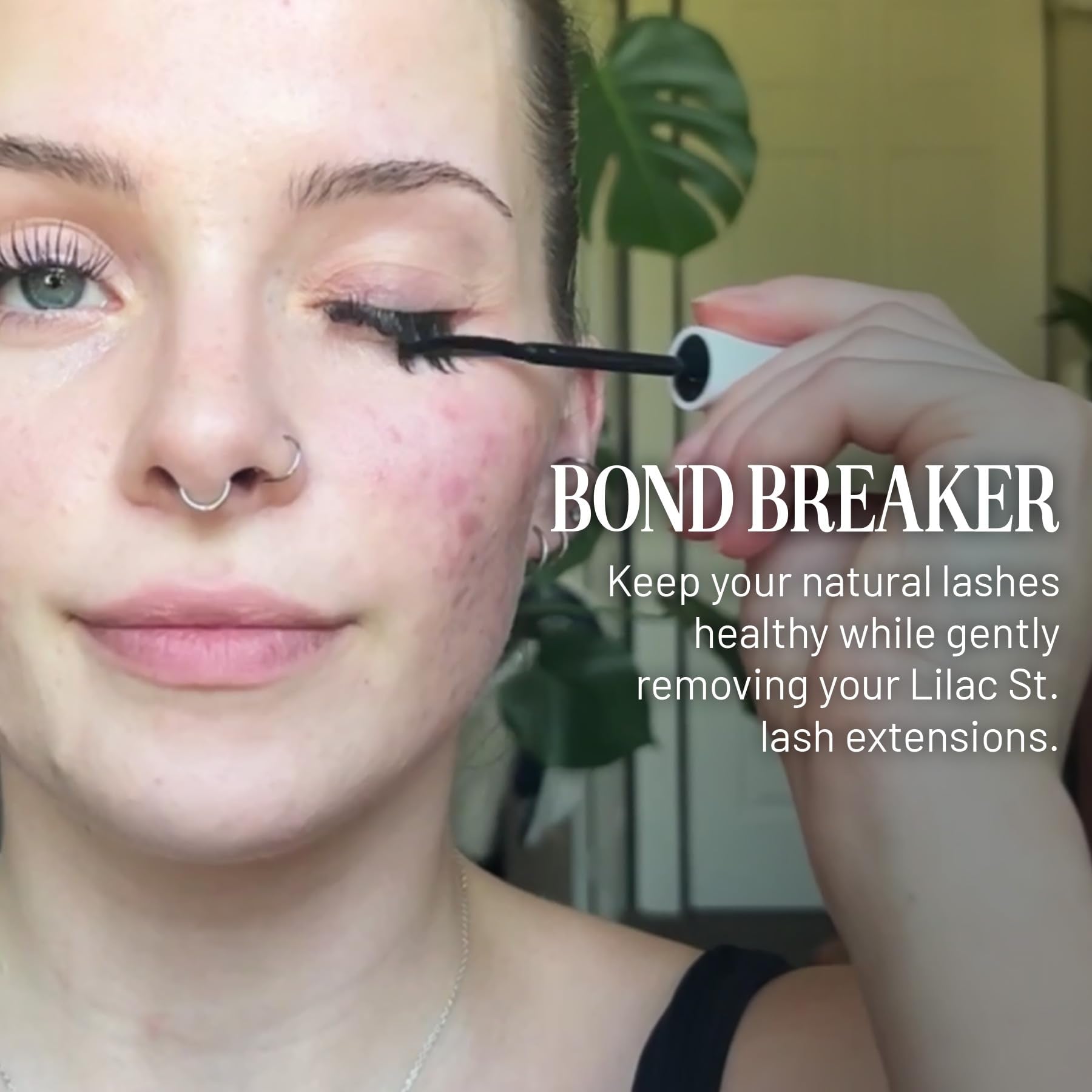 Lilac St Bond Breaker lash remover flat-side applicator aids quick, precise lash segment removal.