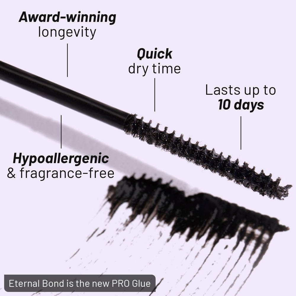 Lilac St Eternal Bond Lash Glue 0.16 oz packaging close-up.