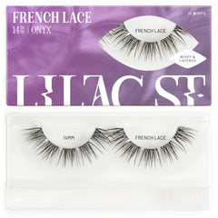 Lilac St French Lace 14mm close-up shows delicate wisps for natural daytime elegance
