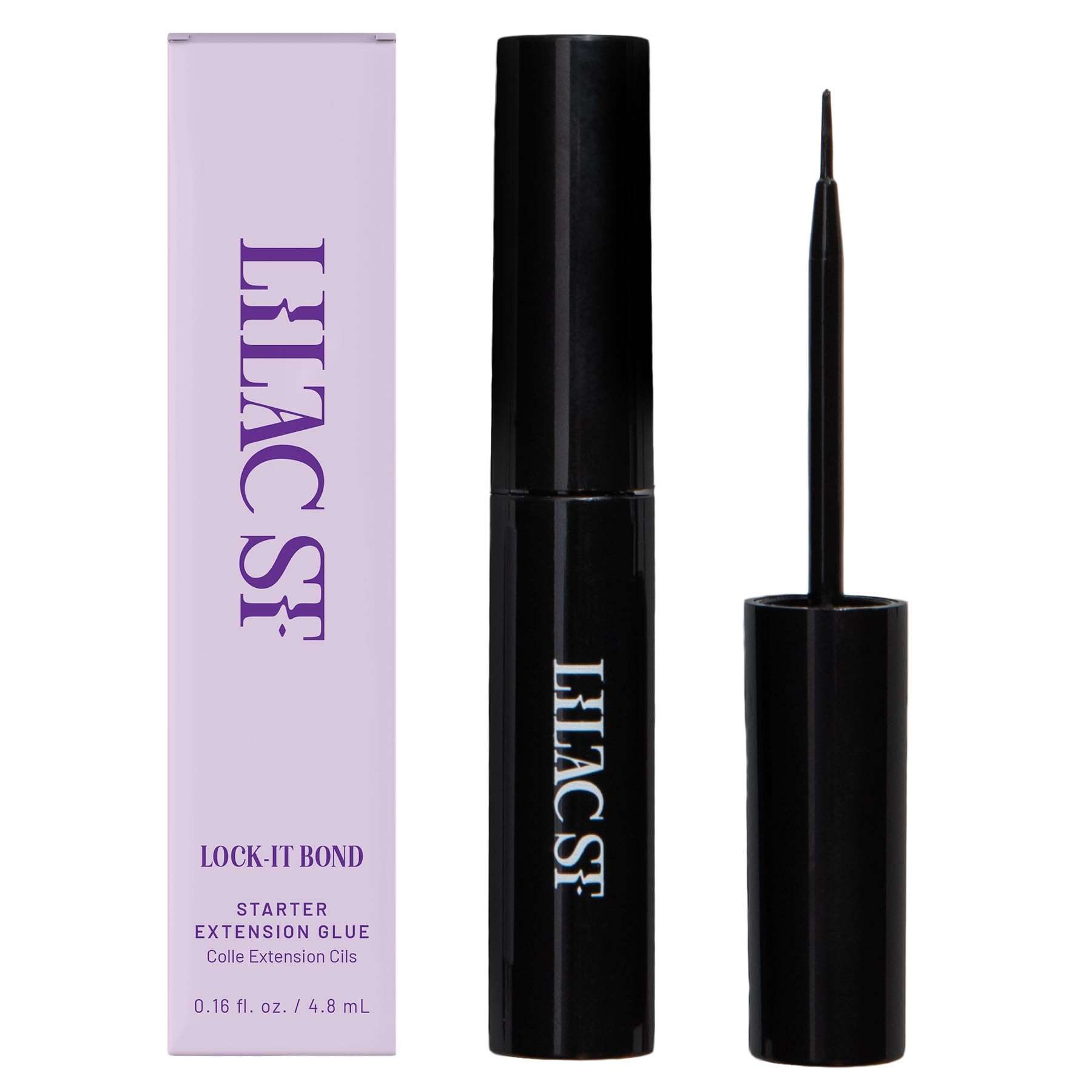 Lilac St Lock-It-Bond black bottle close-up highlighting waterproof hold