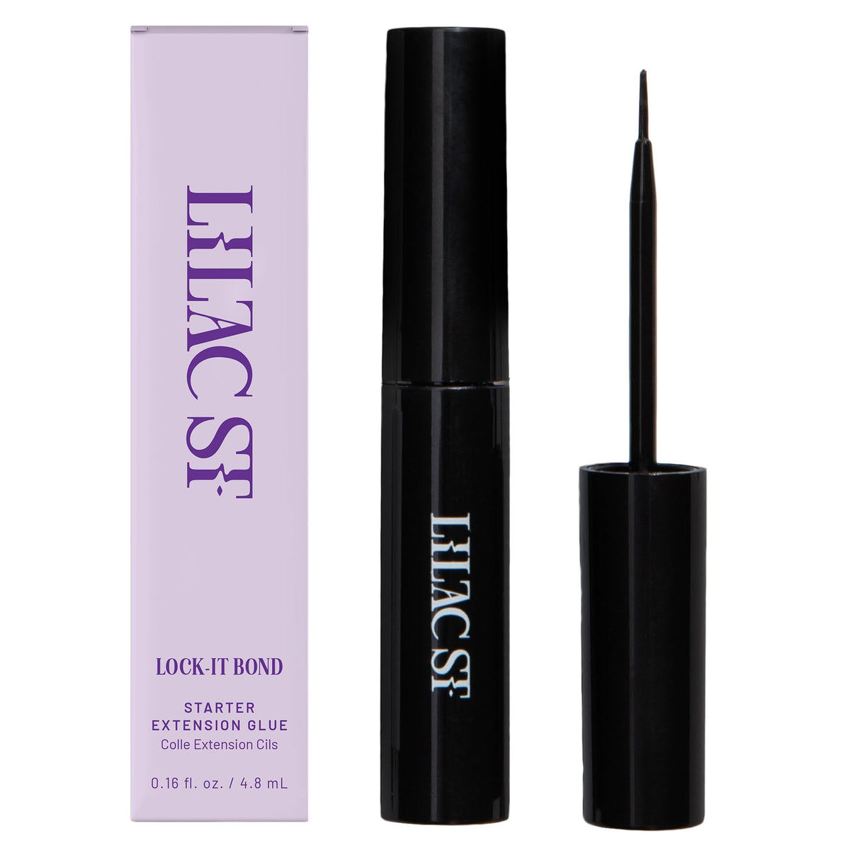 Lilac St Lock-It-Bond black bottle close-up highlighting waterproof hold