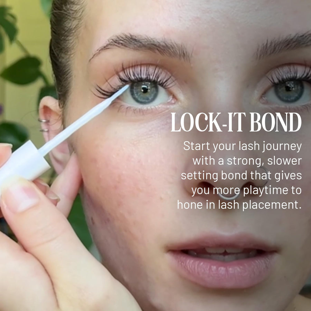 Lilac St Lock-It-Bond brush-tip applicator enables precise beginner-friendly application