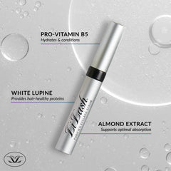 LiLash Purified Eyelash Serum application on upper eyelid for safe nightly use.