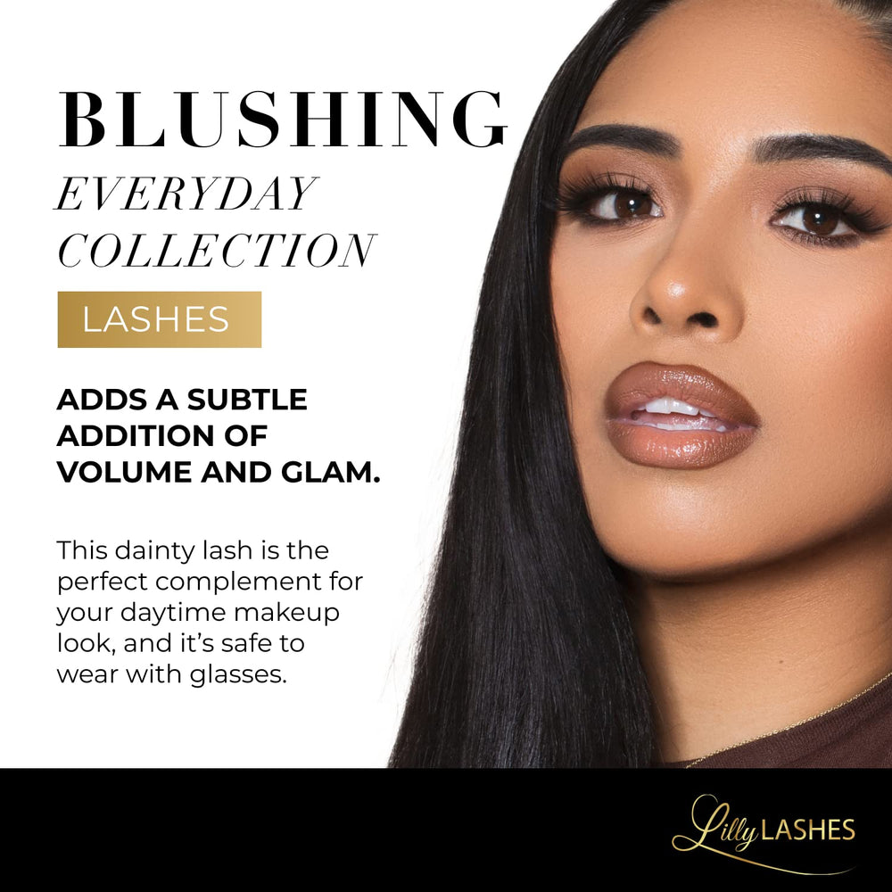Lilly Lashes faux mink wispy lashes with soft volume for a luxe finish