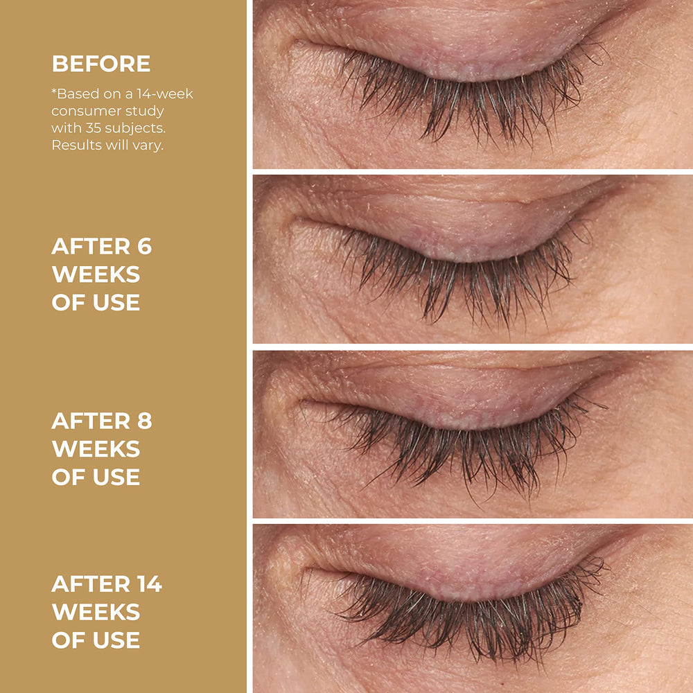 Close-up of Level Up lashes showing natural fullness and longer appearance.