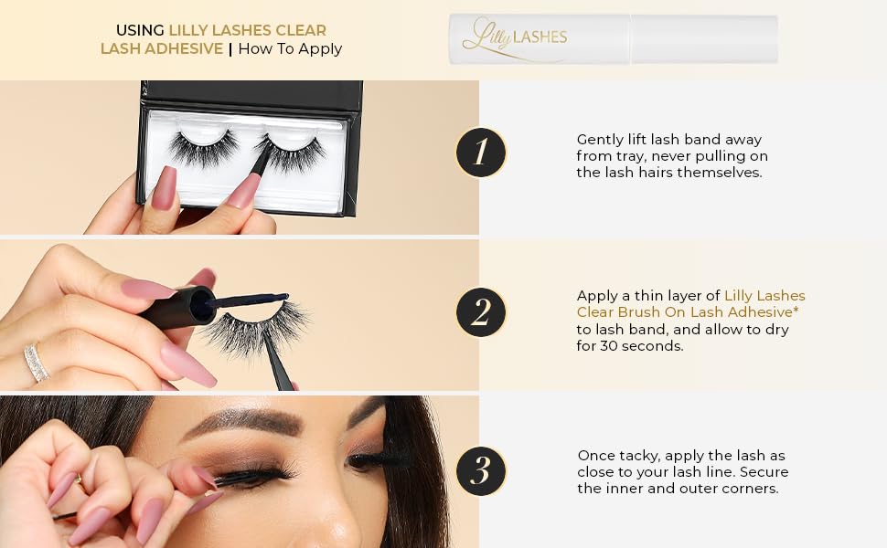 Lilly Lashes Mykonos 3D dramatic lashes with bold volume