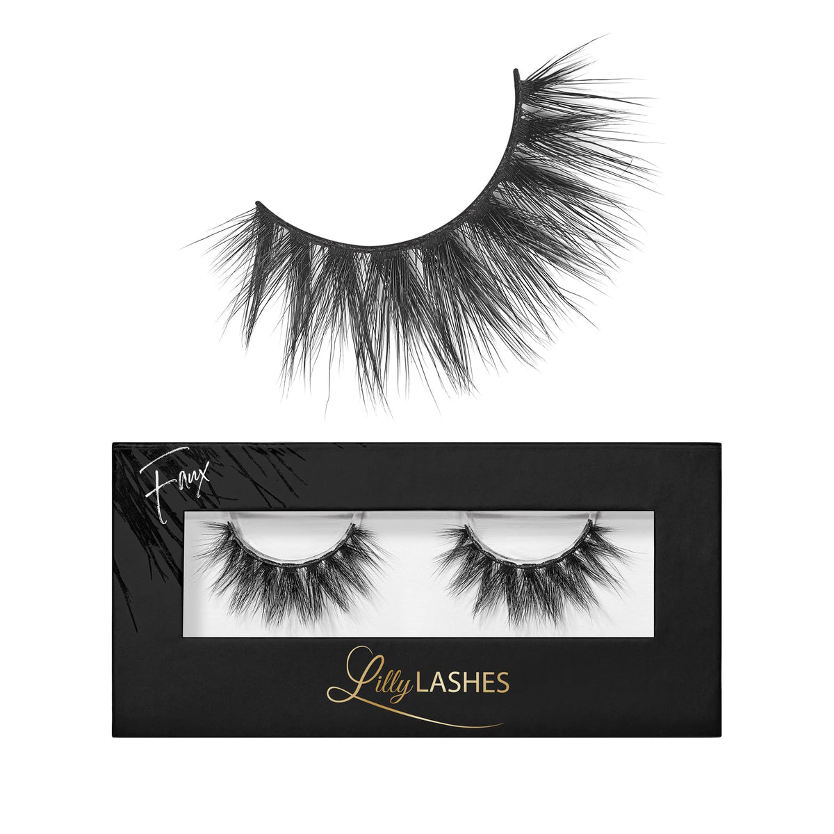 Lilly Lashes Mykonos pack front — dramatic faux mink glam