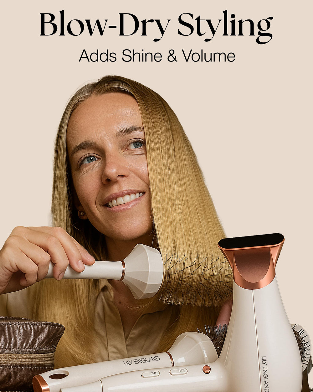 Lily England Round Brush Set gift box offers practical, gift-ready styling tools