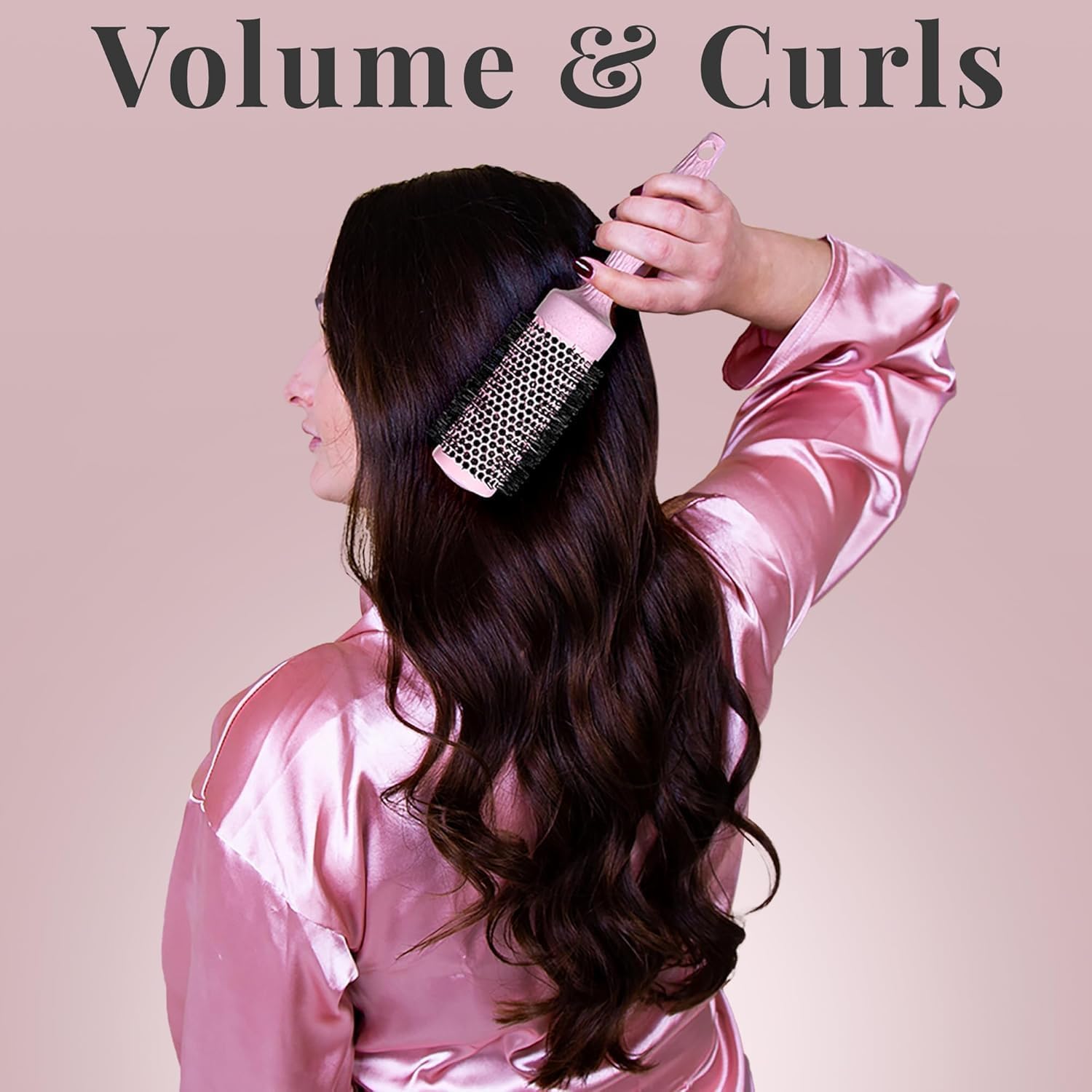 Lily England pink round brush set packaged as a luxurious gift-ready presentation