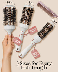 Lily England Round Brush Set large brush creates fuller blowouts and smooths lengths