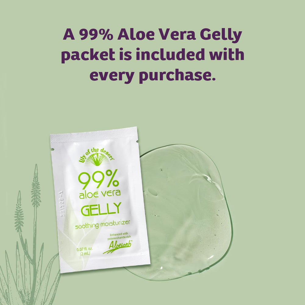 Lily of the Desert Gelly applied on skin shows quick relief after sun exposure.