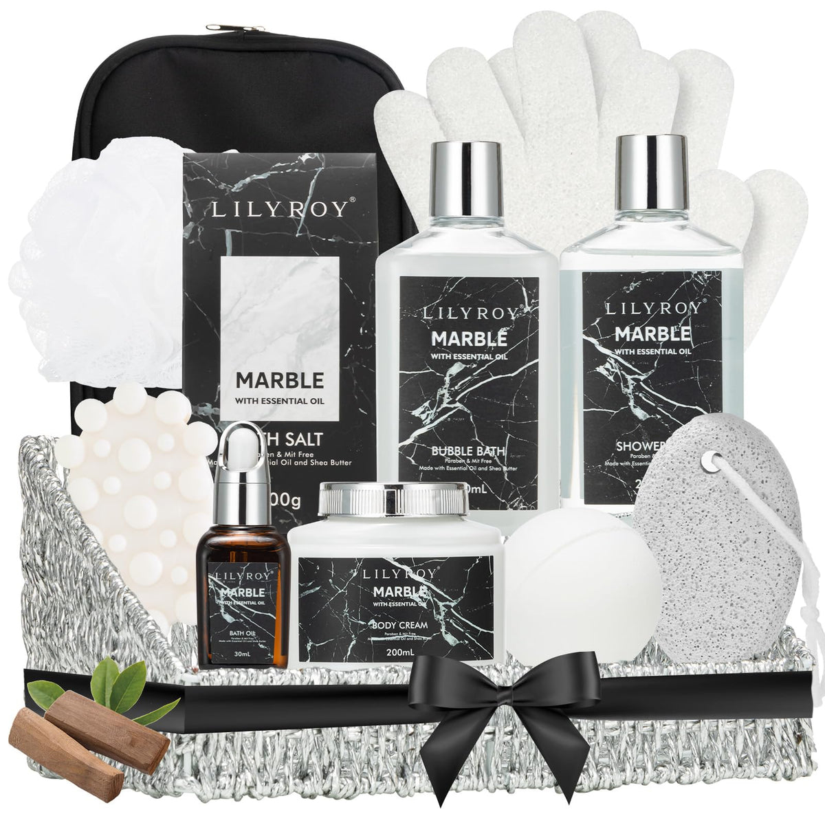 LILY ROY 12-piece gift basket ready for gifting across occasions.