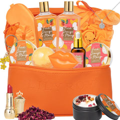 LILY ROY 20-piece bath gift set displayed for gifting, offering a luxurious at-home spa experience.