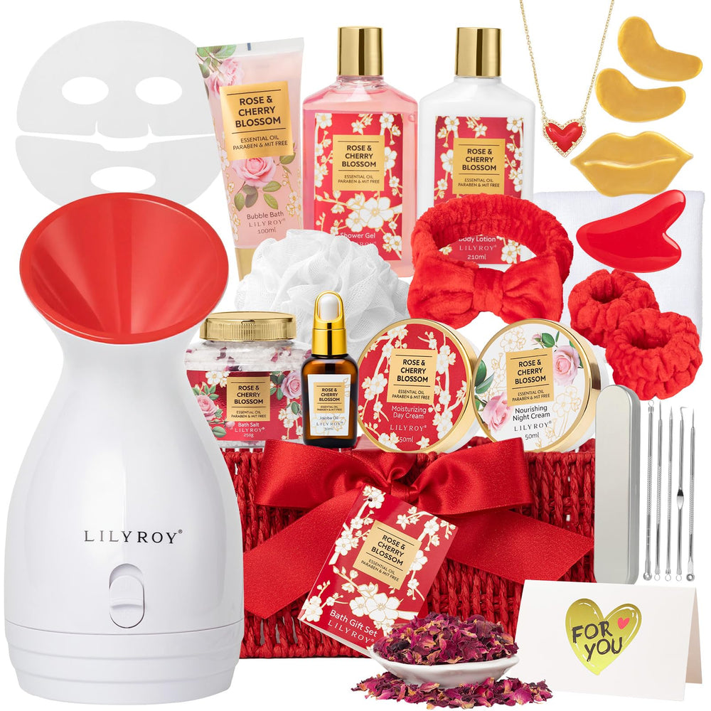 LILY ROY 27-pcs spa gift basket for at-home pampering