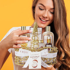 LILY ROY 8pc bath set bubble bath creates spa-worthy foam for relaxing evenings.