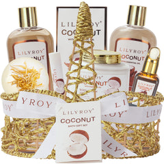 LILY ROY 8pc bath set shower gel delivers luxury cleansing with a refreshing scent.