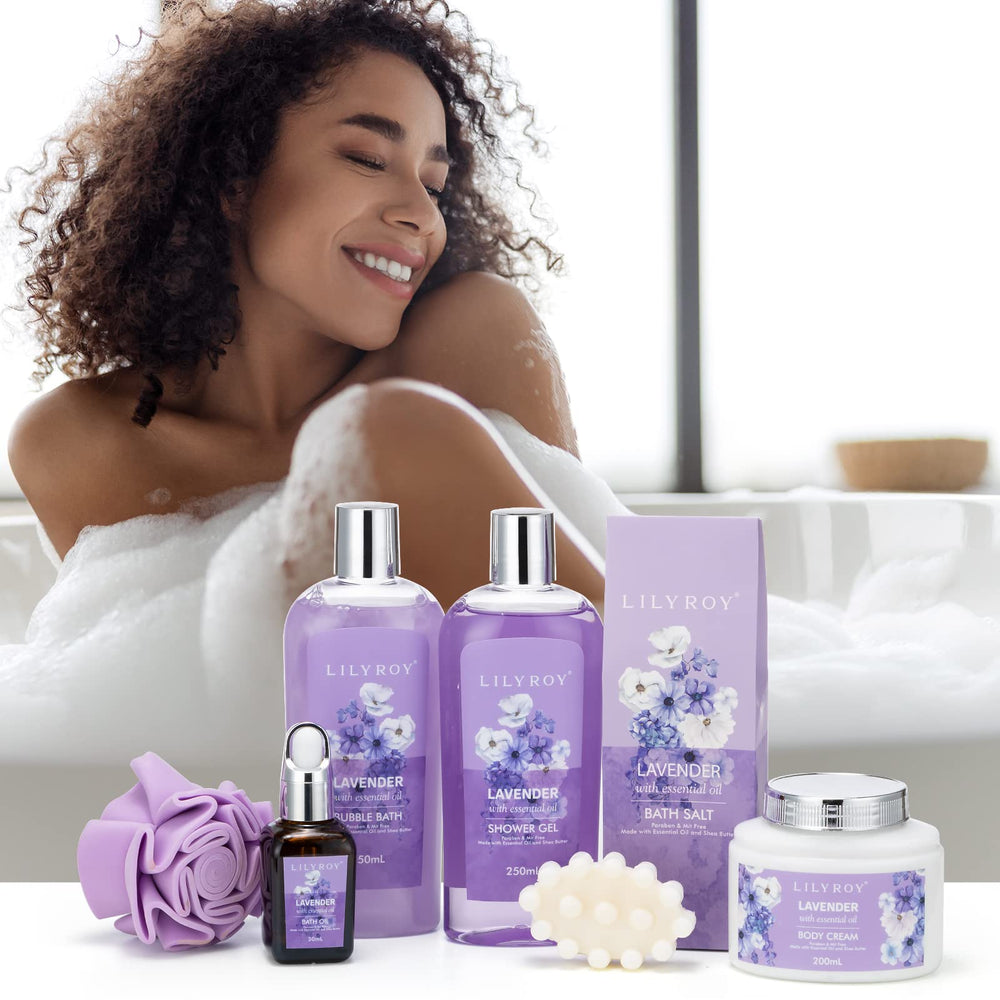 LILY ROY bath oil bottle for nourishing spa bath