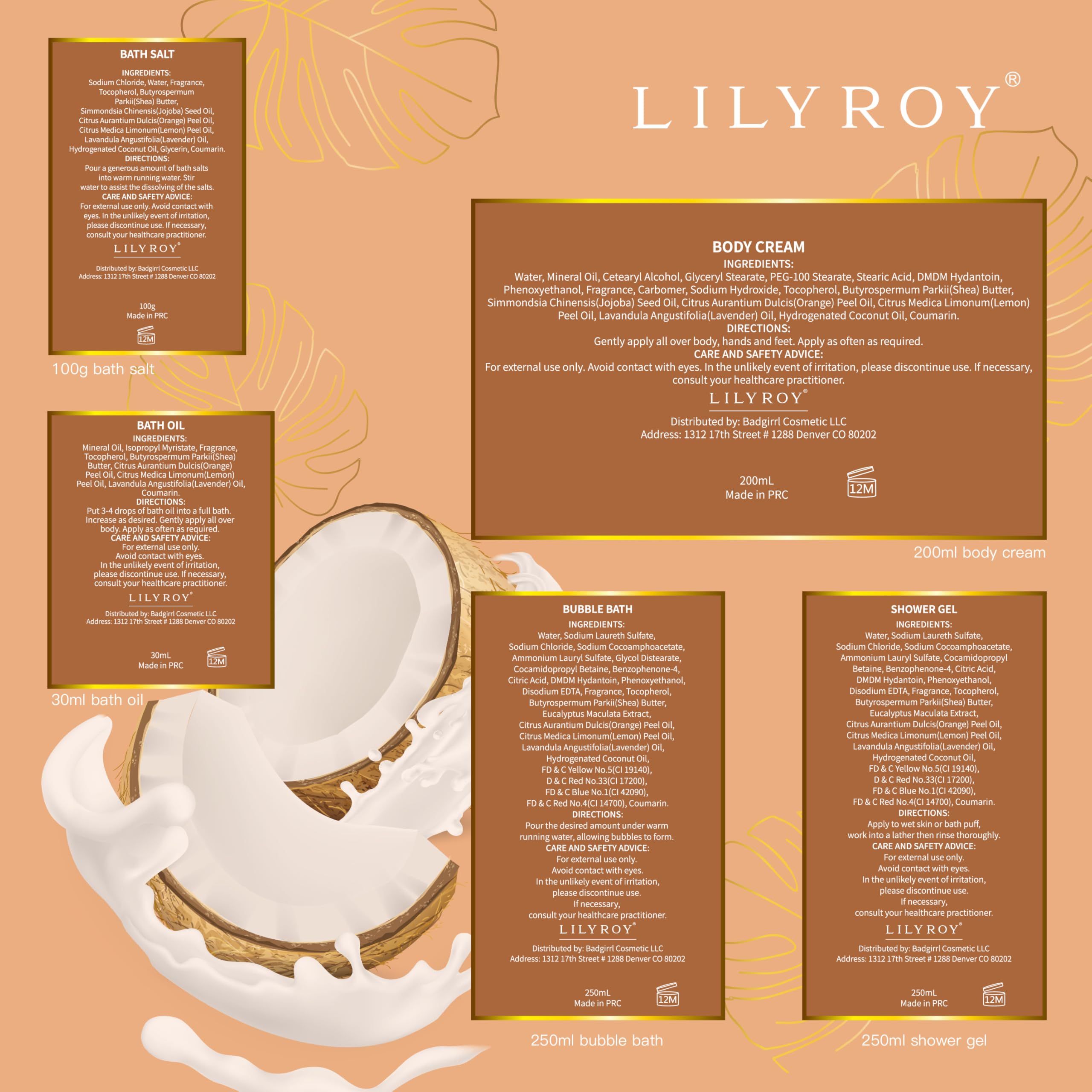 LILY ROY bath puff shown for foamy wash and exfoliation