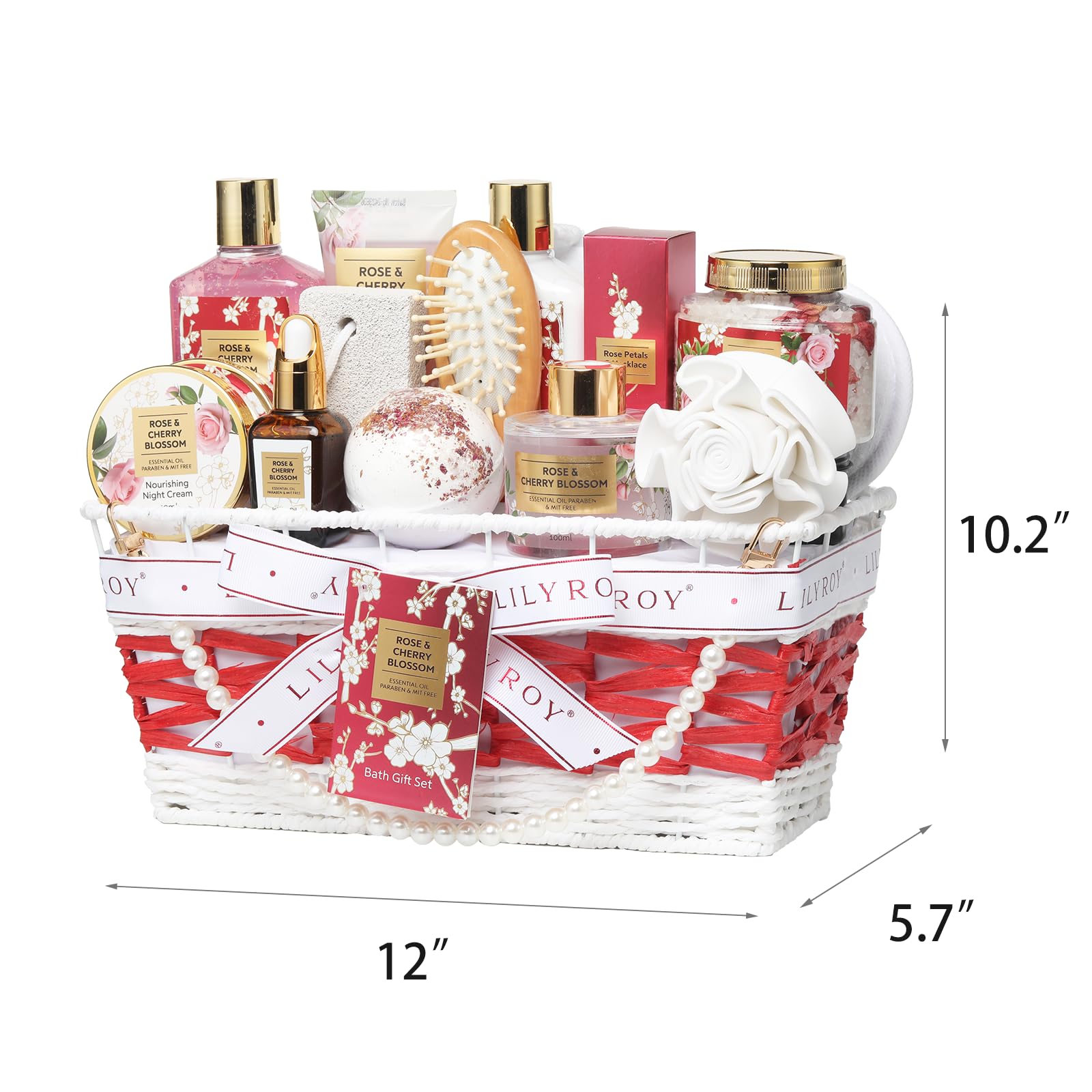 LILY ROY bath salts in a decorative jar for spa-like baths
