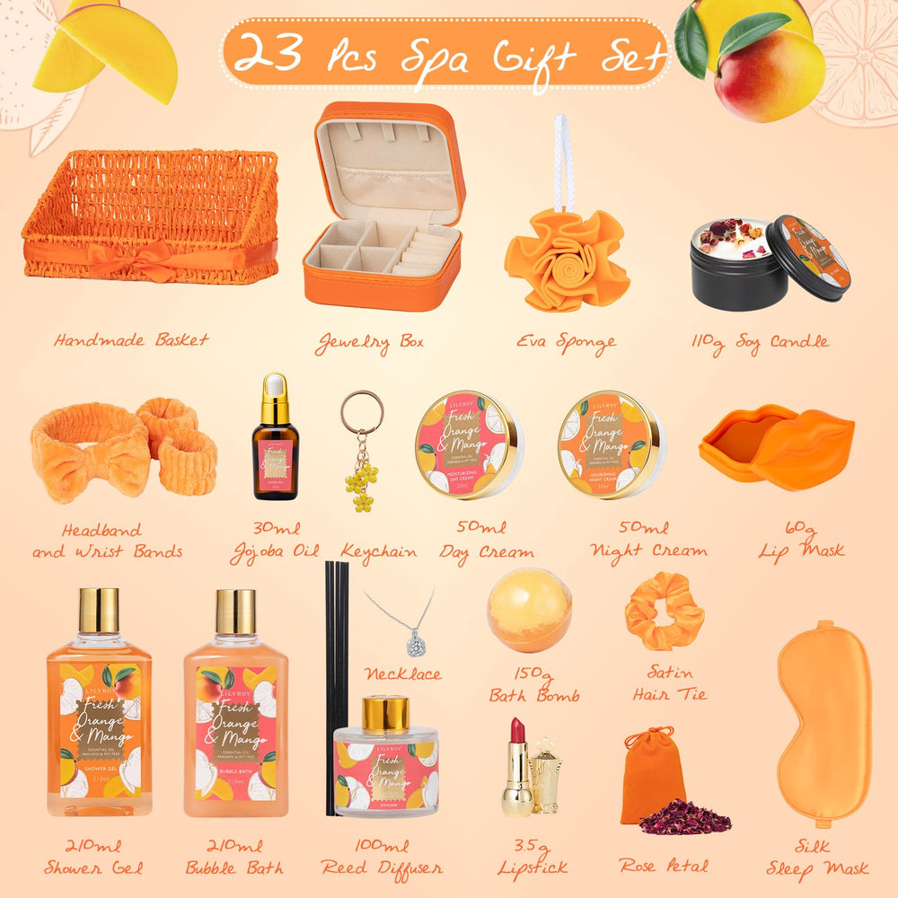LILY ROY bubble bath orange-mango for a relaxing soak and silky skin
