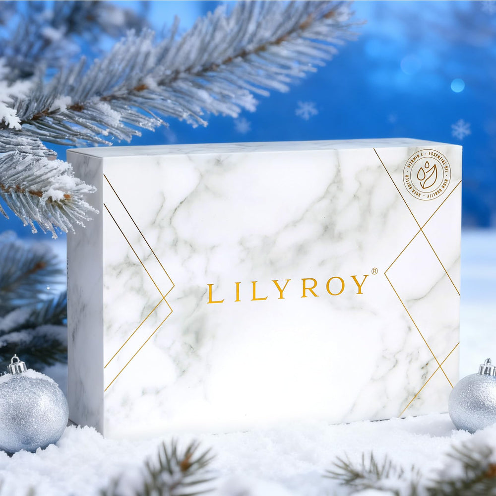 LILY ROY epsom salts with lavender flowers for a gentle skin-softening bath.