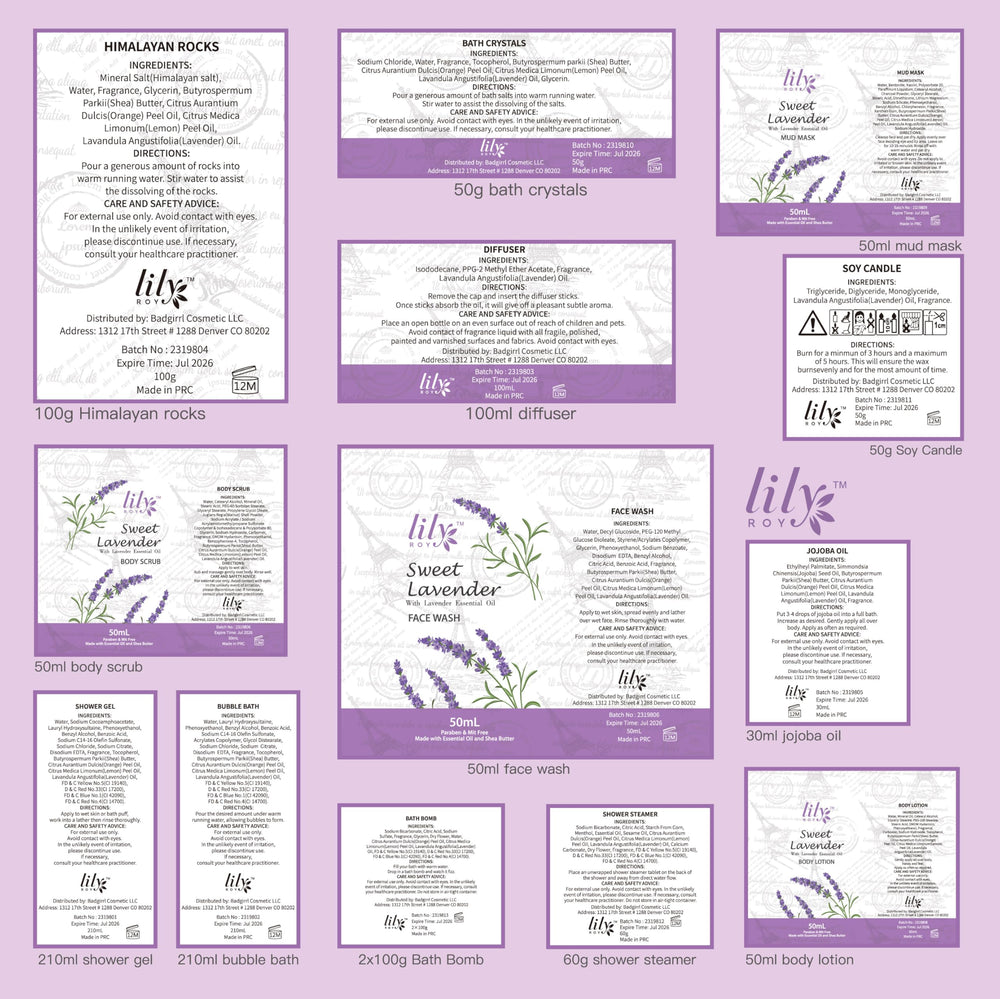 LILY ROY gift basket packaging, ready-to-gift presentation