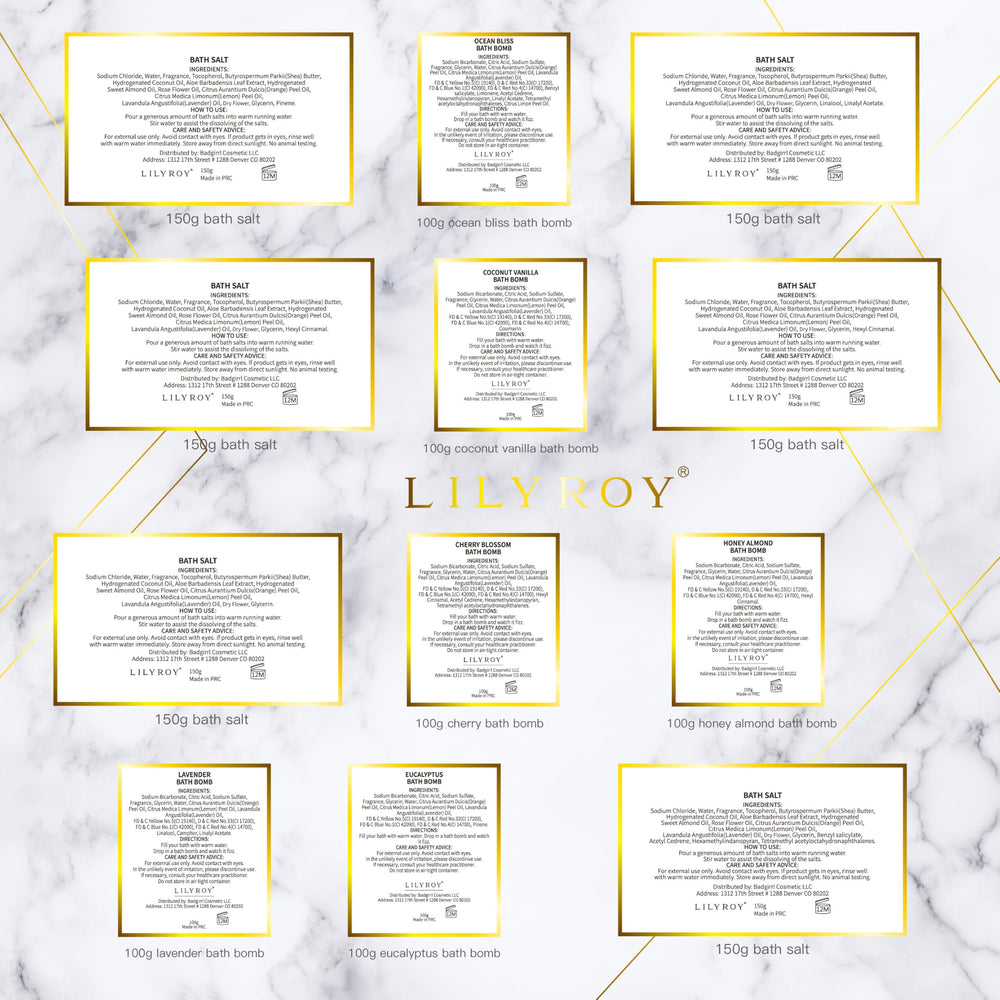 LILY ROY gift card inside box adds a personalized greeting option.