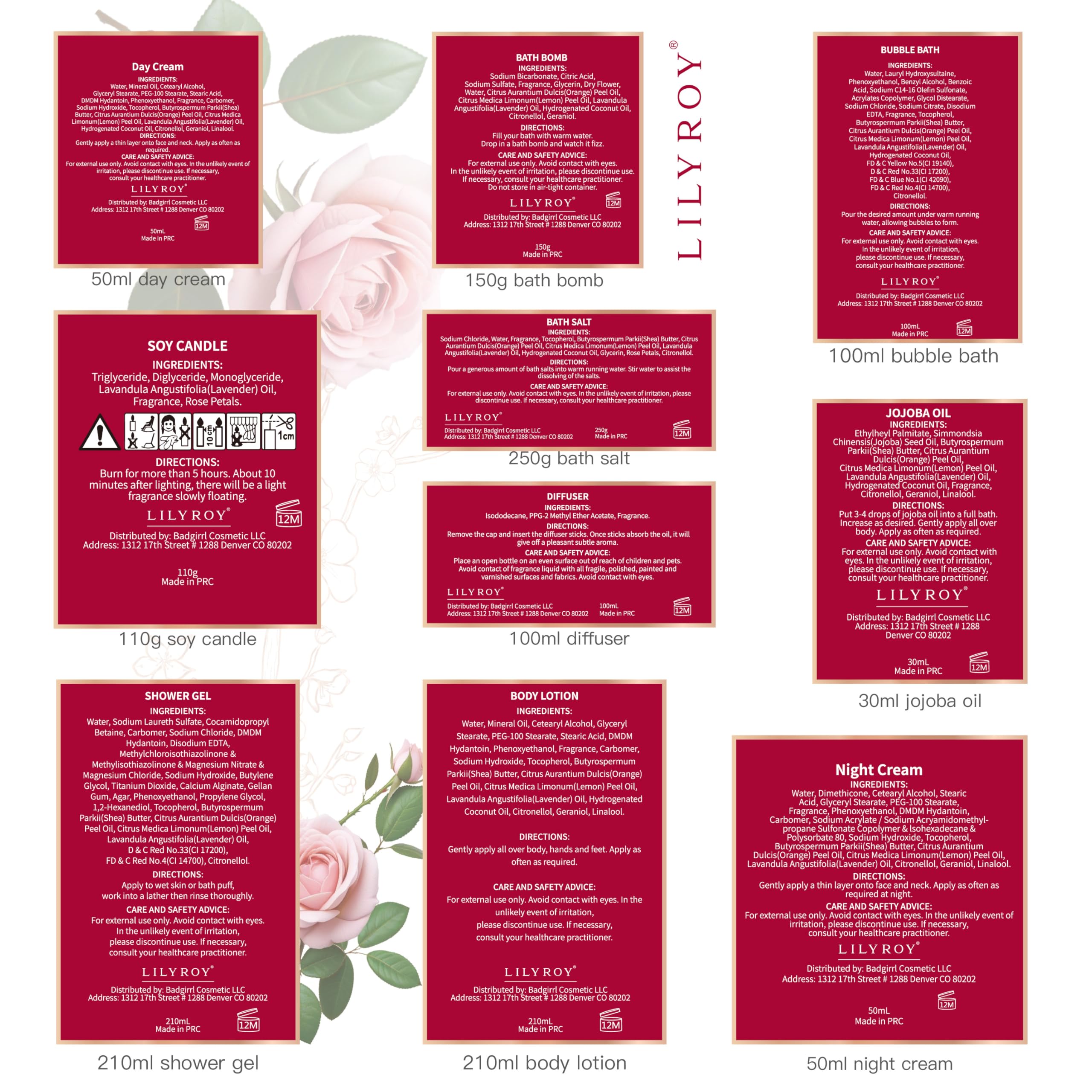 LILY ROY Gift Note Card for personalized touch