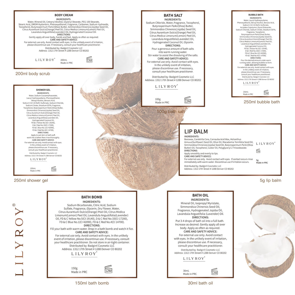 LILY ROY gift note card lets you personalize the spa gift.