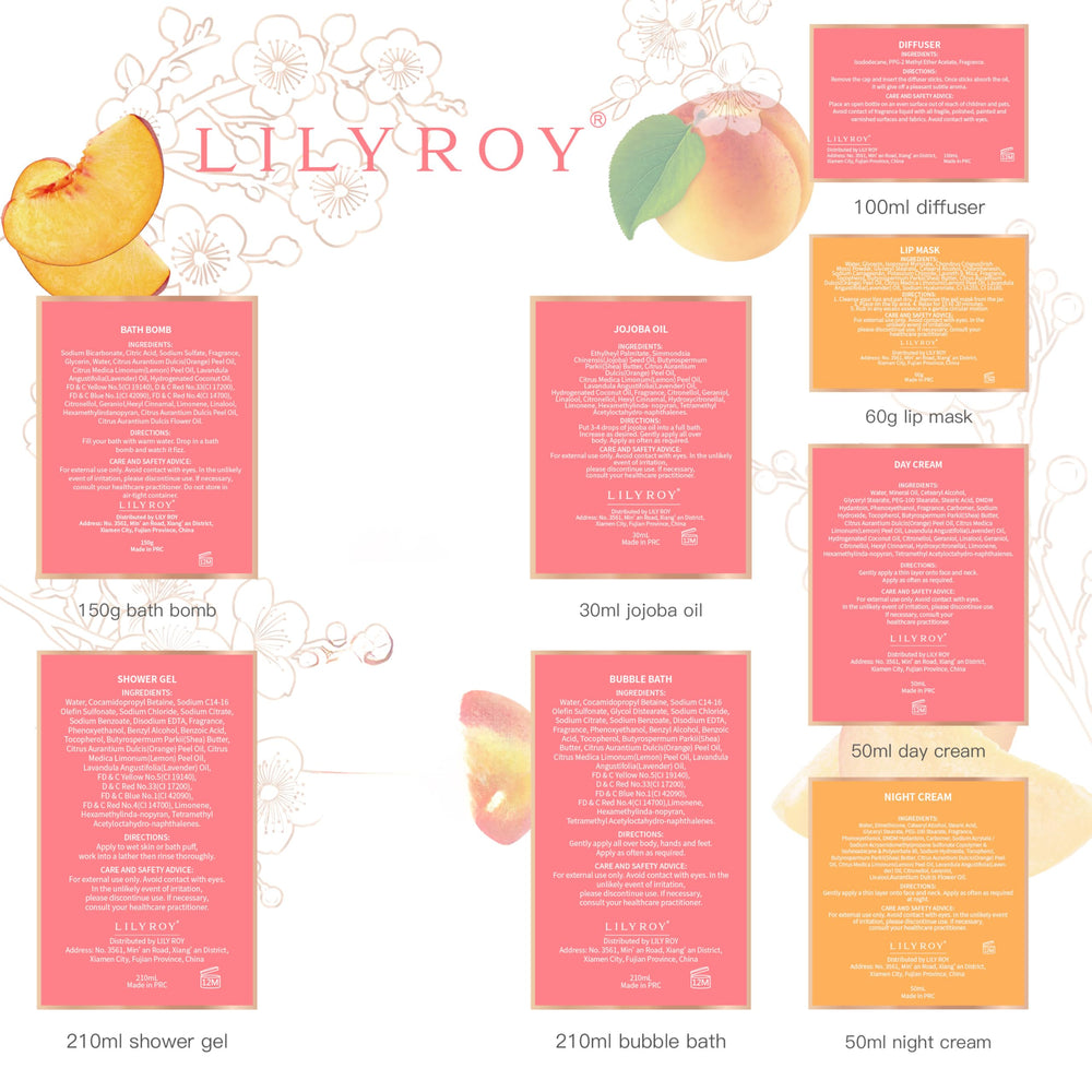 LILY ROY holiday spa set on vanity creating a premium self-care moment.