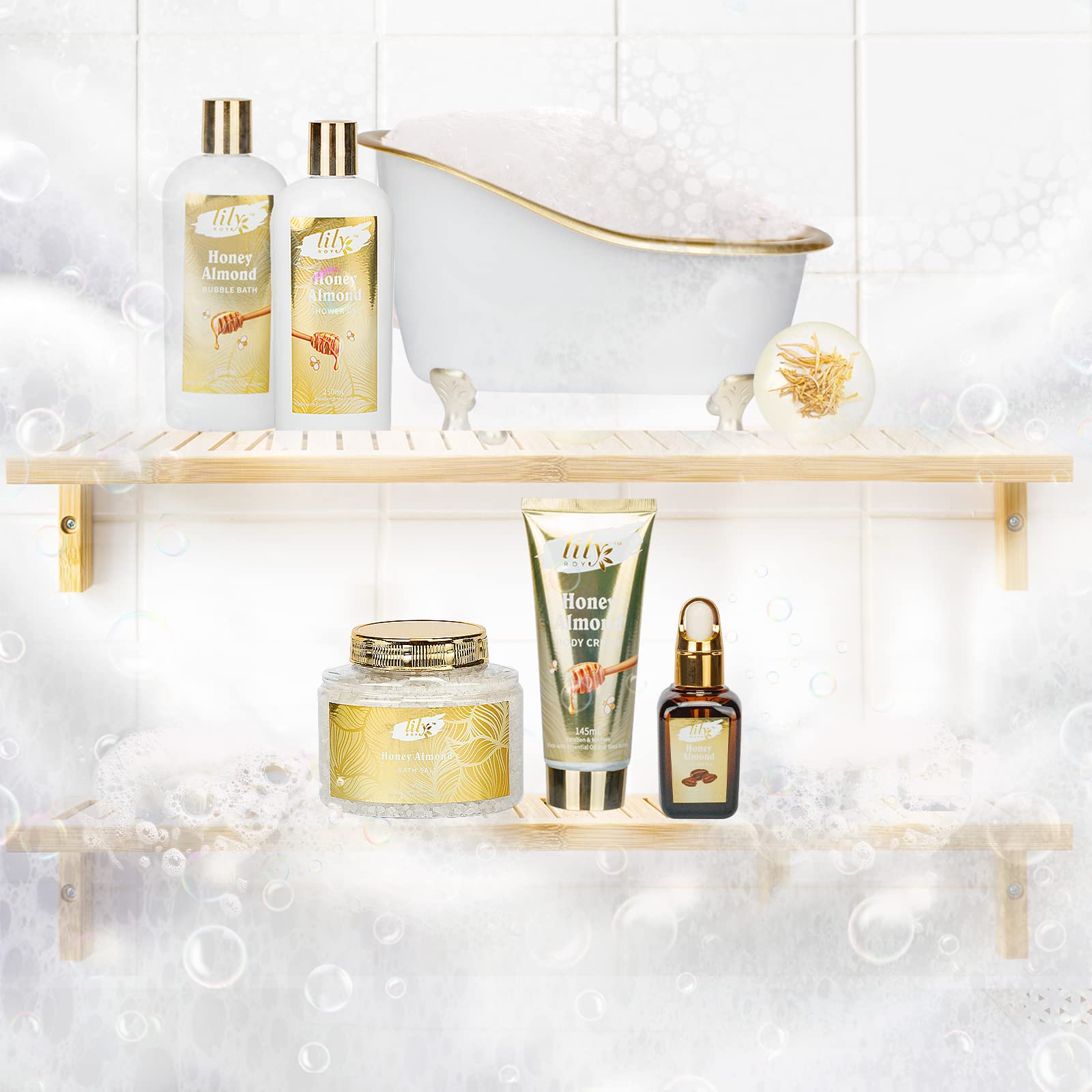 LILY ROY Jojoba Oil and Body Cream demonstrate deep moisturization for dry-skin comfort.
