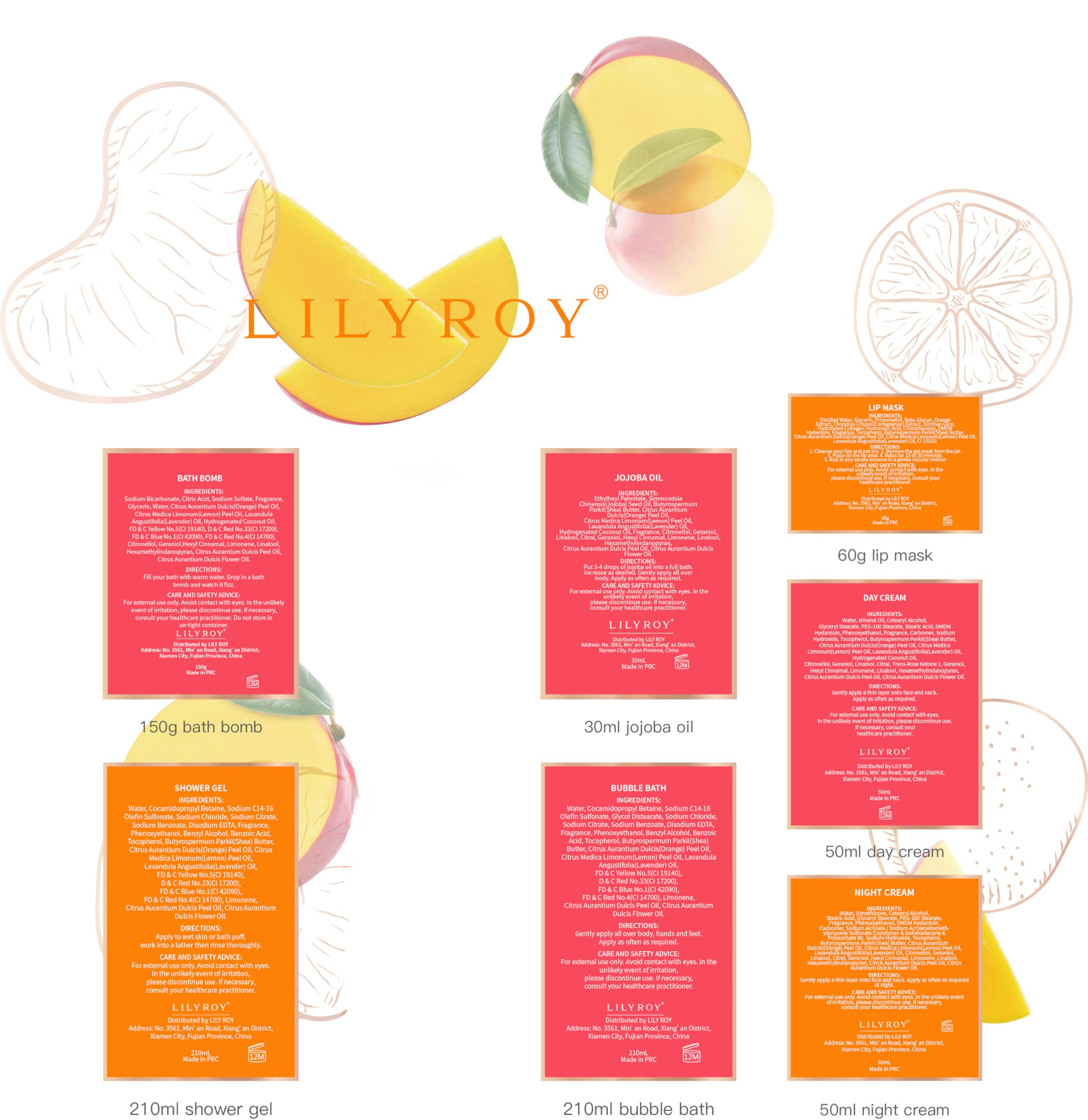 LILY ROY reusable basket with gift note card enhances presentation.