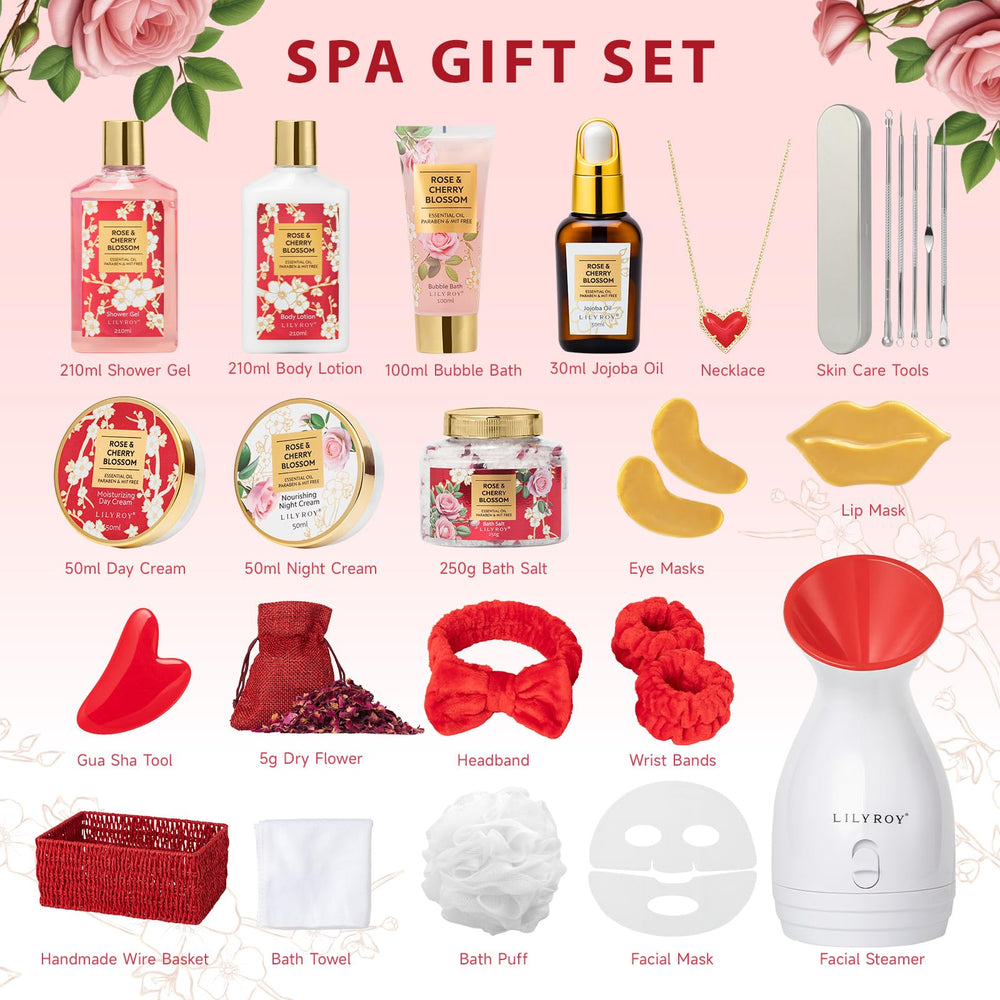 LILY ROY Rose and Cherry Blossom fragrance in gift set