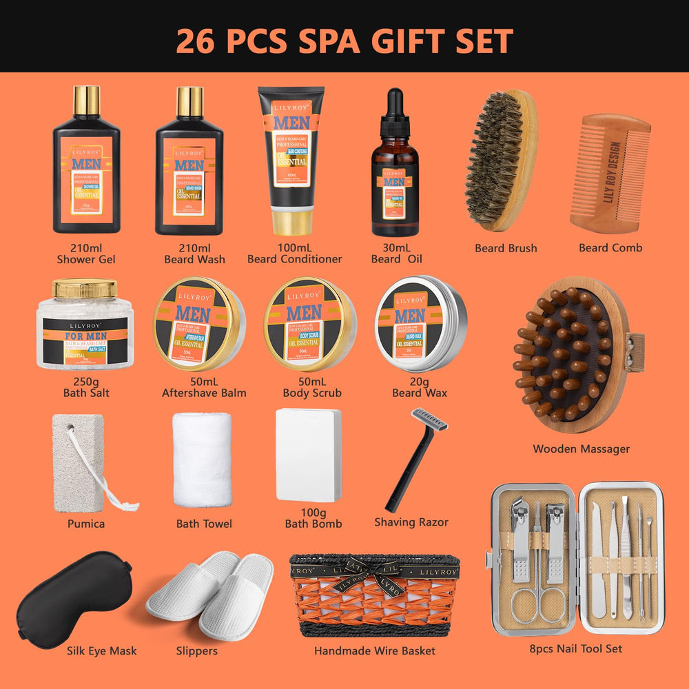 LILY ROY sandalwood-scented gift basket evokes warm holiday vibes.