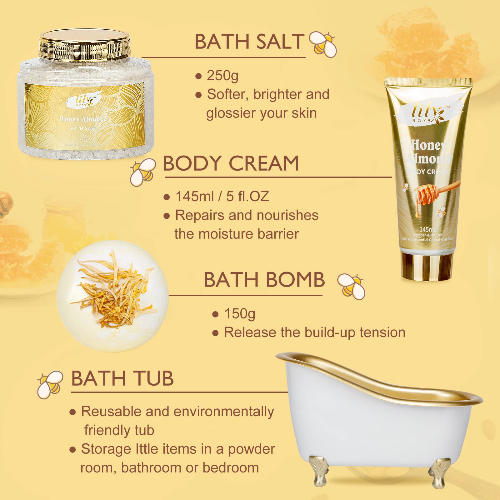 LILY ROY Shea Butter and Lavender oil moisturizer provide lasting hydration.