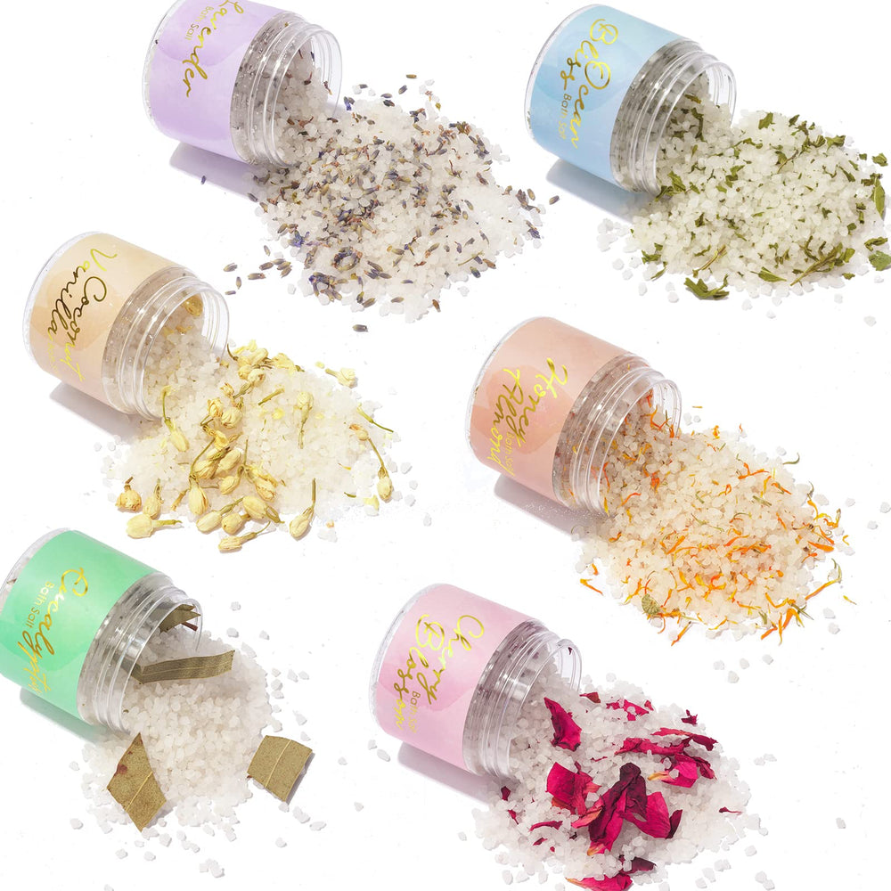 LILY ROY shea butter vitamin E formula softens skin during a bath.
