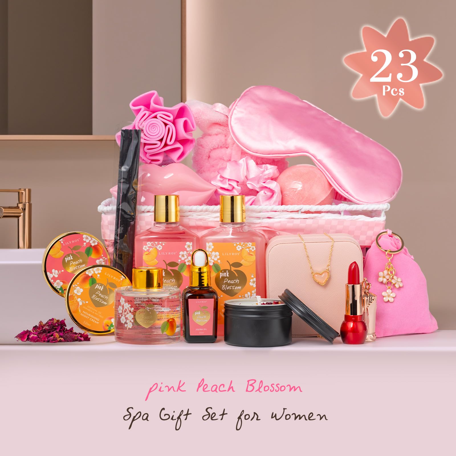 LILY ROY silk sleep mask and headband close-up for overnight pampering.