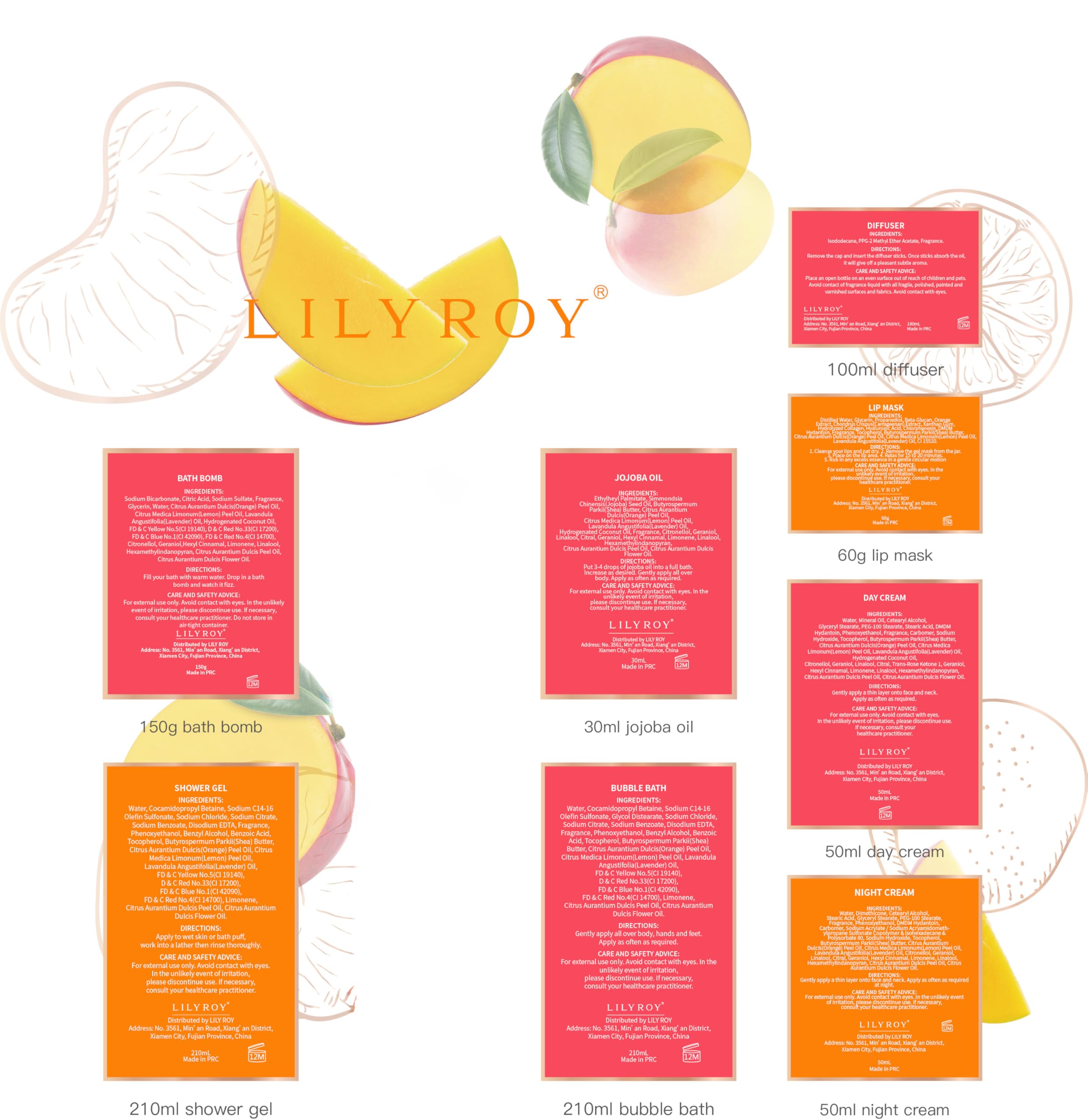 LILY ROY silk sleep mask for better rest during travel or at home