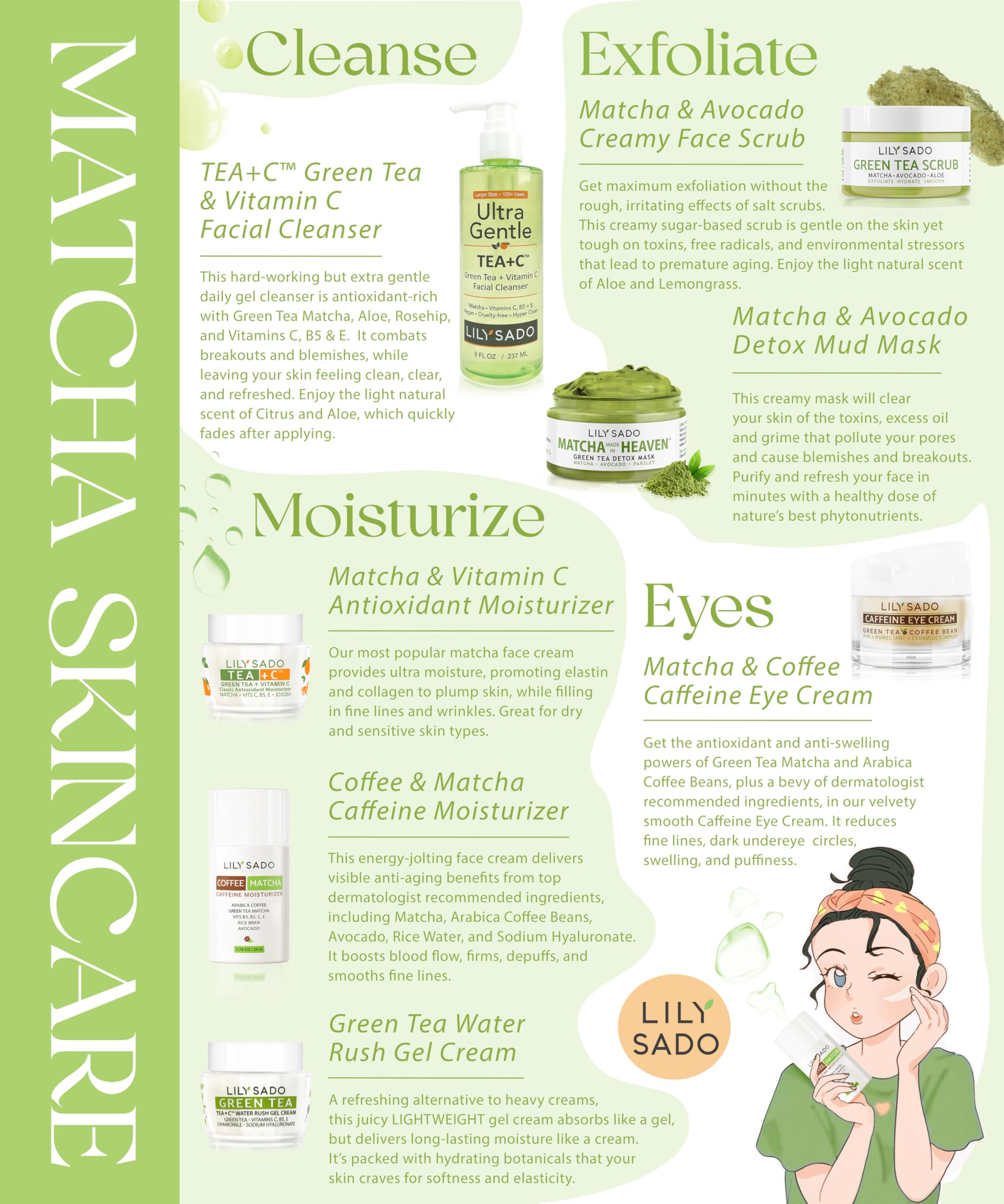 LILY SADO Tea+C application on hand shows smooth, easy use.