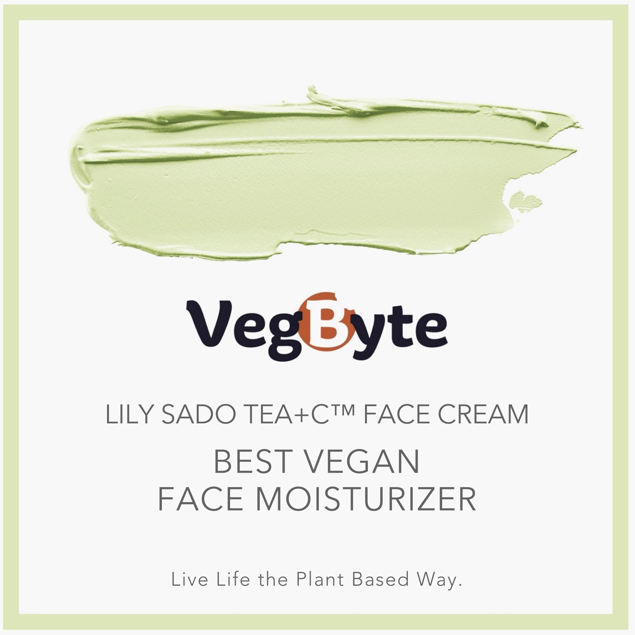 LILY SADO Tea+C vitamin C slices emphasize brightening ingredients.