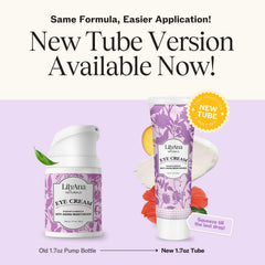 LilyAna Naturals eye cream reduces dark circles with brighter under-eye tone.
