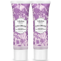 LilyAna Naturals eye cream for puffiness smooths under-eye bags.
