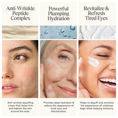 LilyAna Naturals caffeine brightening close-up hints at reduced dullness around the eyes.
