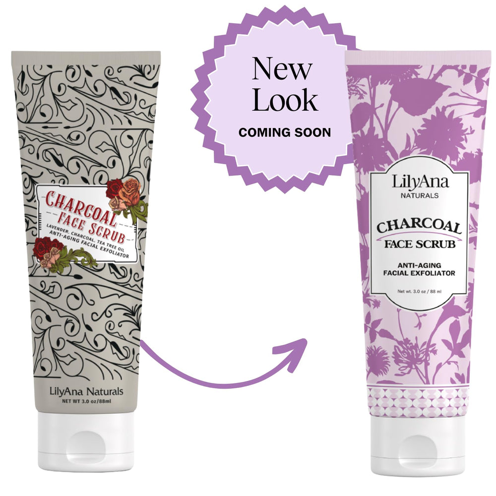 LilyAna Naturals Charcoal Face Scrub finished skin looks soft and bright.
