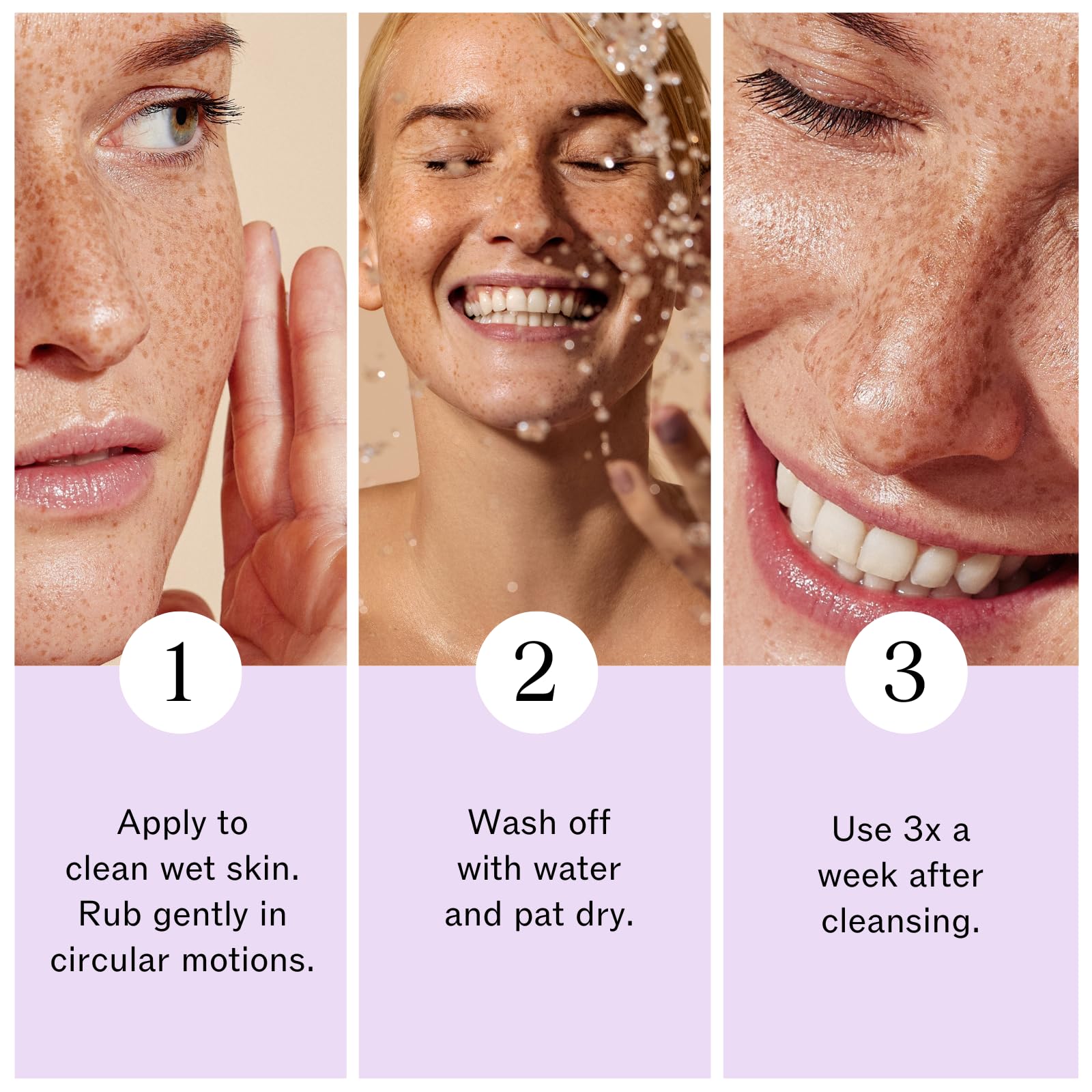 LilyAna Naturals Charcoal Face Scrub pores closeup emphasizes cleaner, clearer pores and skin.