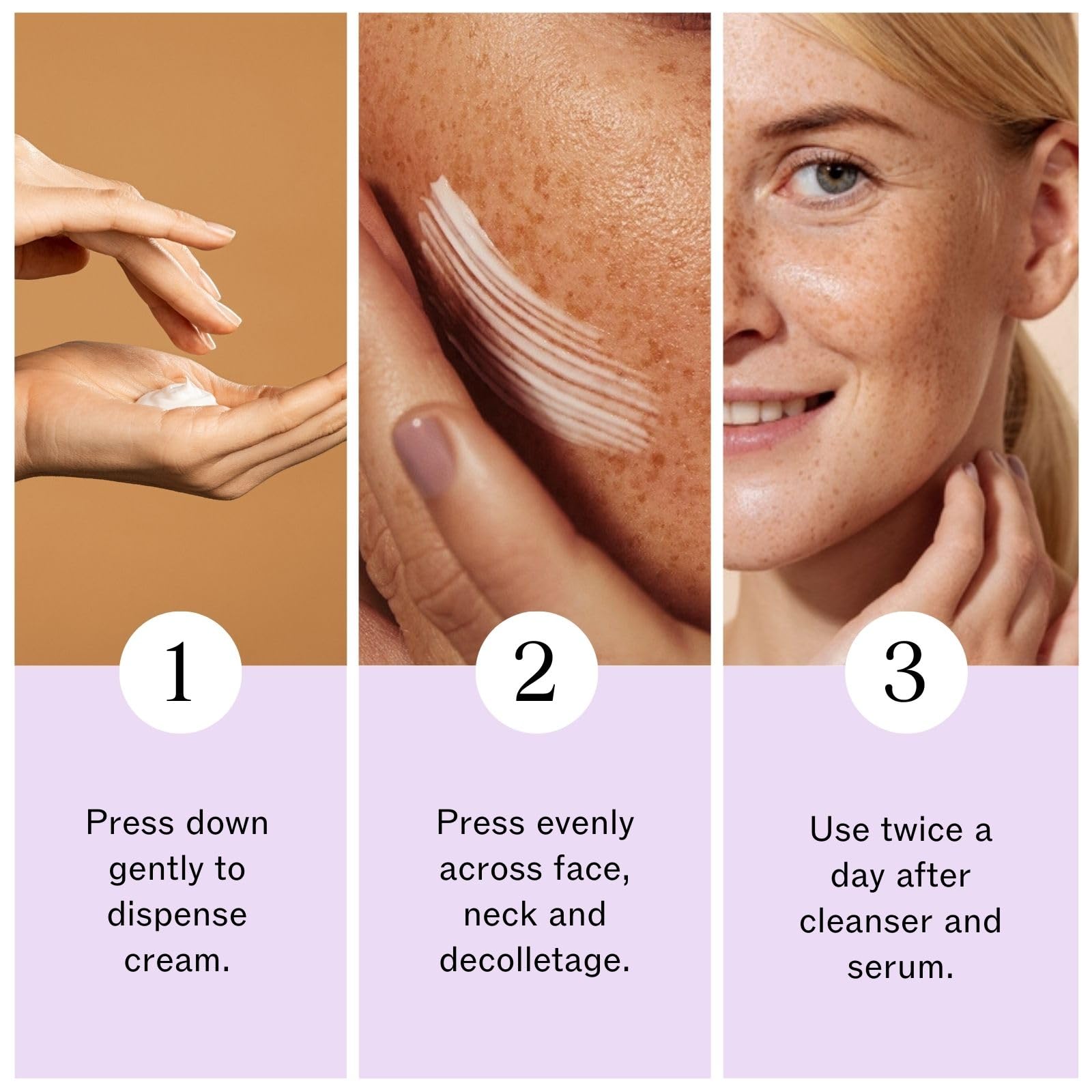 LilyAna Naturals cream texture on hand during application demonstrates quick absorption