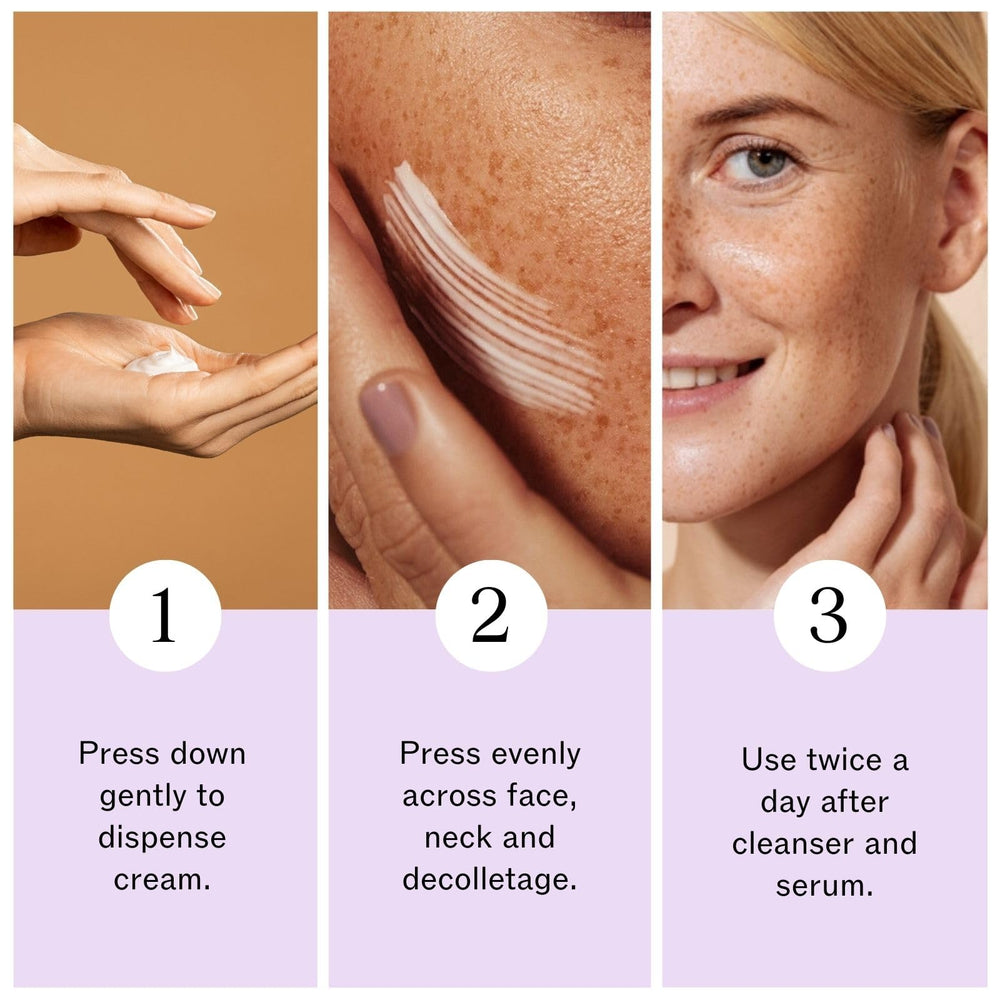 LilyAna Naturals cream texture on hand during application demonstrates quick absorption