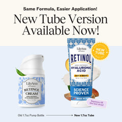 LilyAna Naturals Retinol Cream 2-pack packaging highlights value for routine care.