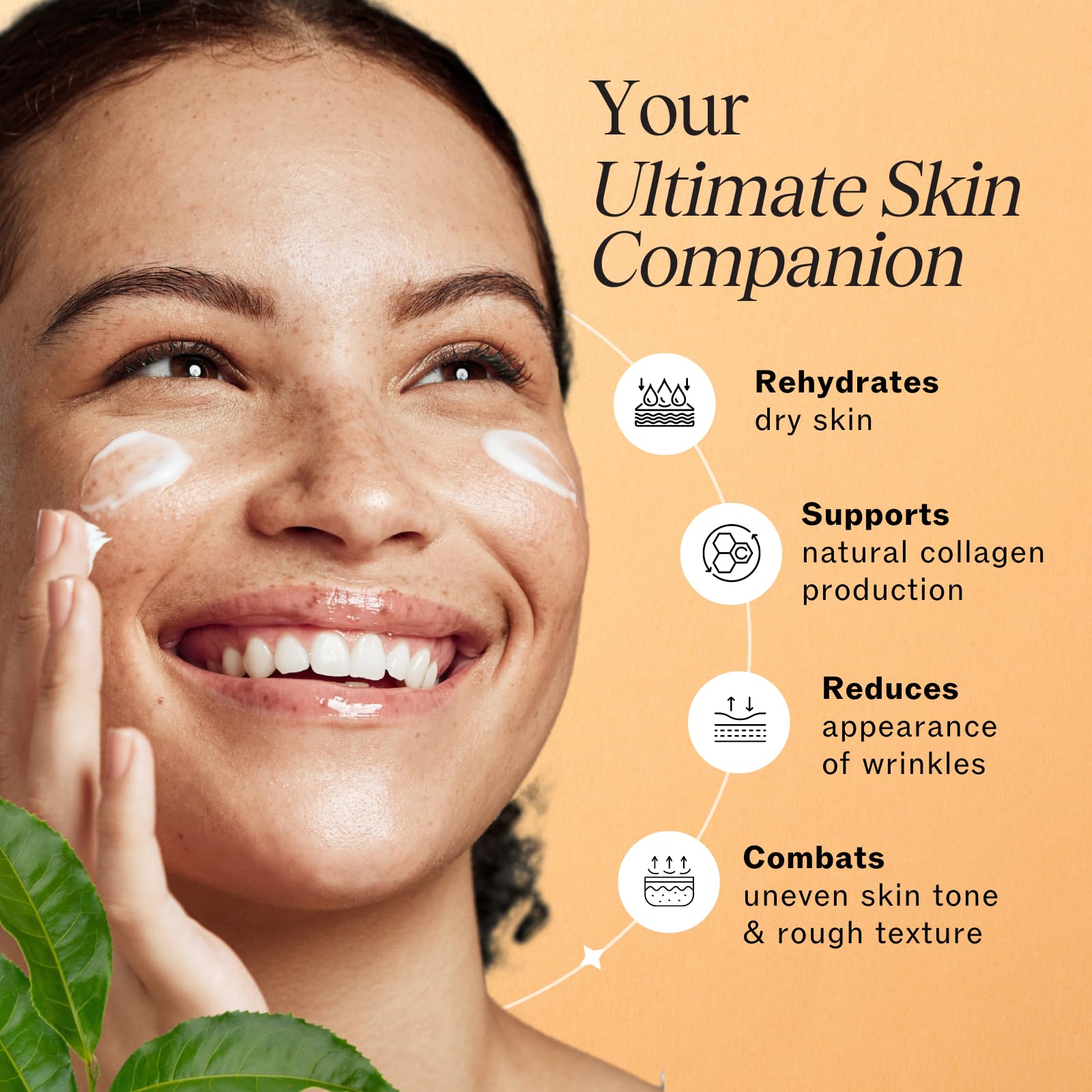 LilyAna Naturals retinol cream dropper with hyaluronic acid for deep hydration.