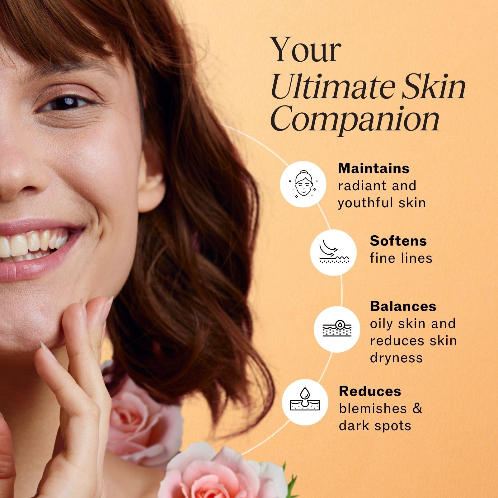 LilyAna Naturals rose distillate swatch highlights gentle hydration and botanical skincare